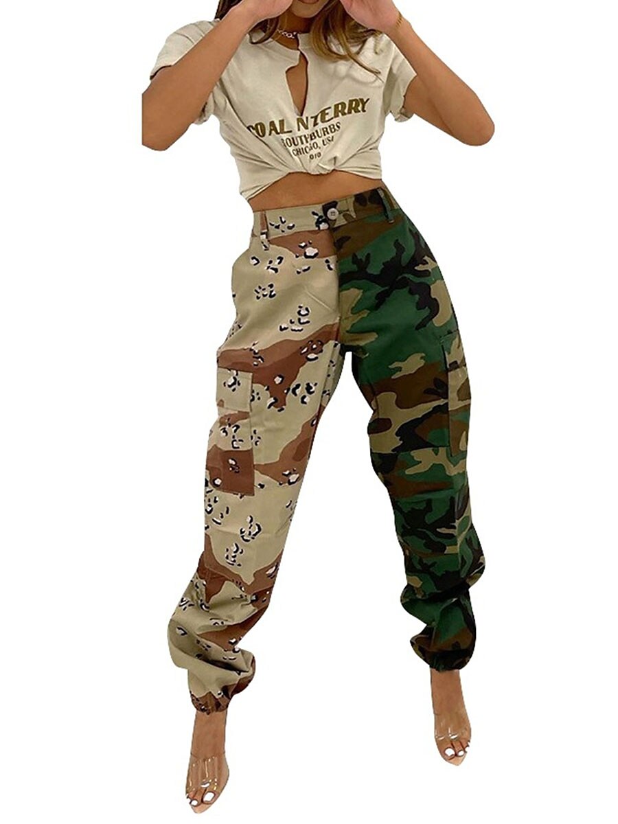 Women's Cargo Pants Pants Trousers Full Length Active Fashion Outdoor Street Khaki Army Green S M Fall Winter 2023 - US $34.99 –P8