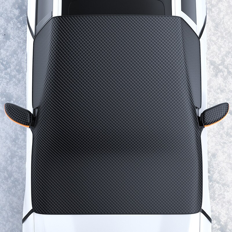 husa de parbriz imbunatatita parasolar cu magnet rezistent la apa, rezistenta la zapada, capac de protectie solara pentru geam din fata masinii cu banda reflectorizanta si centura de fixare rezistenta la vant 2025 - $26.99 –P4
