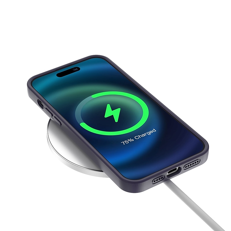 puhelin Etui Käyttötarkoitus iPhone 13 12 Pro Max Takakuori Magsafen kanssa Tukee langatonta latausta Tukijalka Iskunkestävä Yhtenäinen väri silikageeli Silikoni 2025 - $20.99 –P4