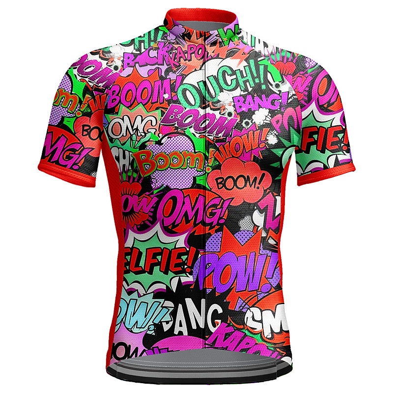 Herr Cykeltröja Kortärmad Cykel Överdelar med 3 bakfickor Bergscykling Vägcykling Andningsfunktion Snabb tork Fuktabsorberande Reflexremsa Gul Röd Blå Grafisk Polyester sporter Kläder 2025 - $28.99 –P10