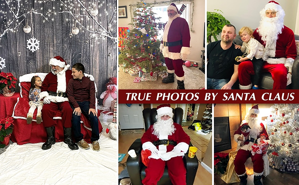Santa Suit Christmas Santa Claus Costume for Men's Adults Cosplay Costume 9PCS Outfit 2026 - $53.99 –P2