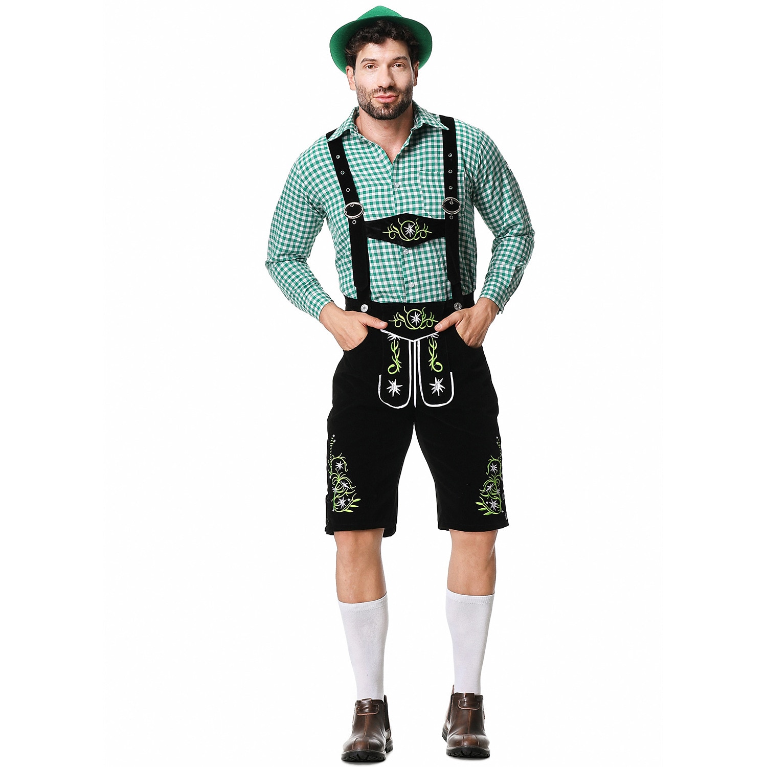 Oktoberfest Lederhosen Shirt Bavarian Bavarian German Wiesn Men's Traditional Style Cloth Blouse Shorts Hat 2026 - $66.99 –P5