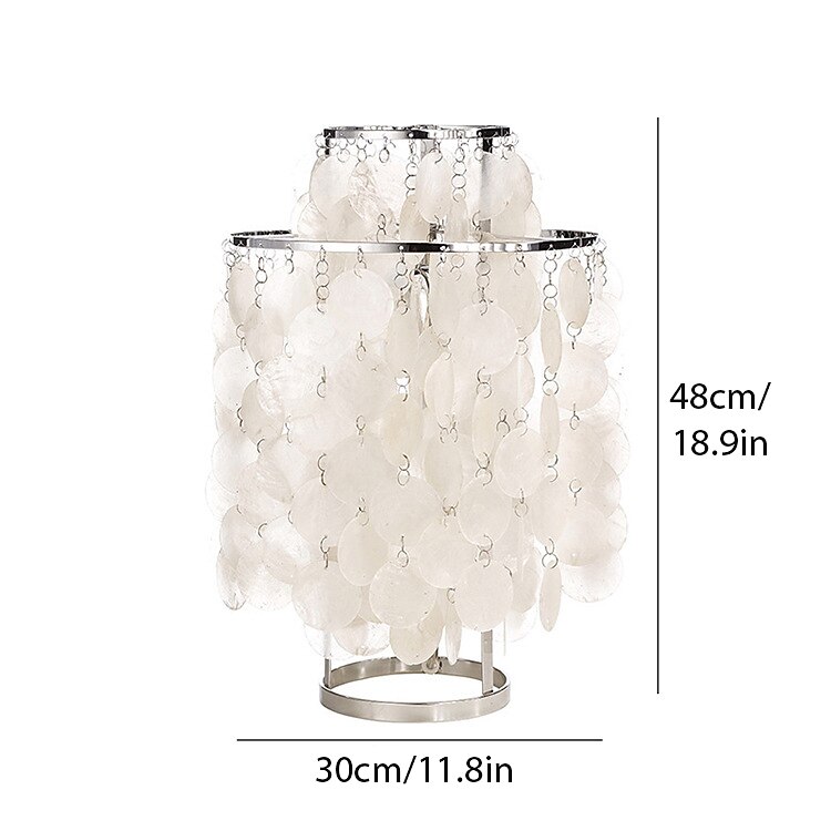 Shell lampka nocna dekoracja lampy lampka nocna do sypialni 110-240v 2025 - $291.99 –P4