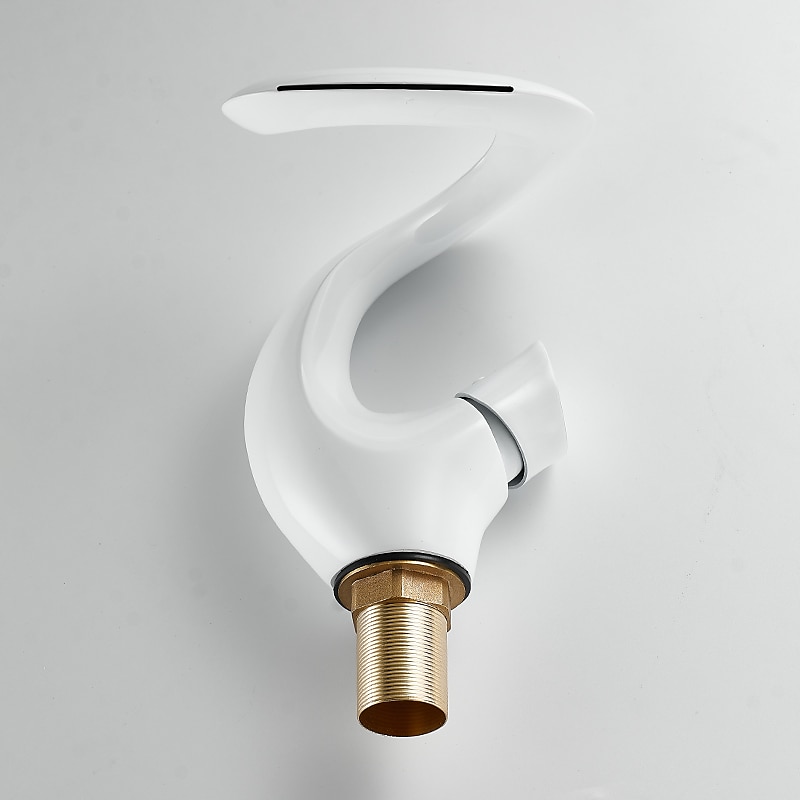 Lavandino rubinetto del bagno - Cascata Finiture verniciate Esterno Una manopola Un foroBath Taps del 2025 a $145.99 –P6