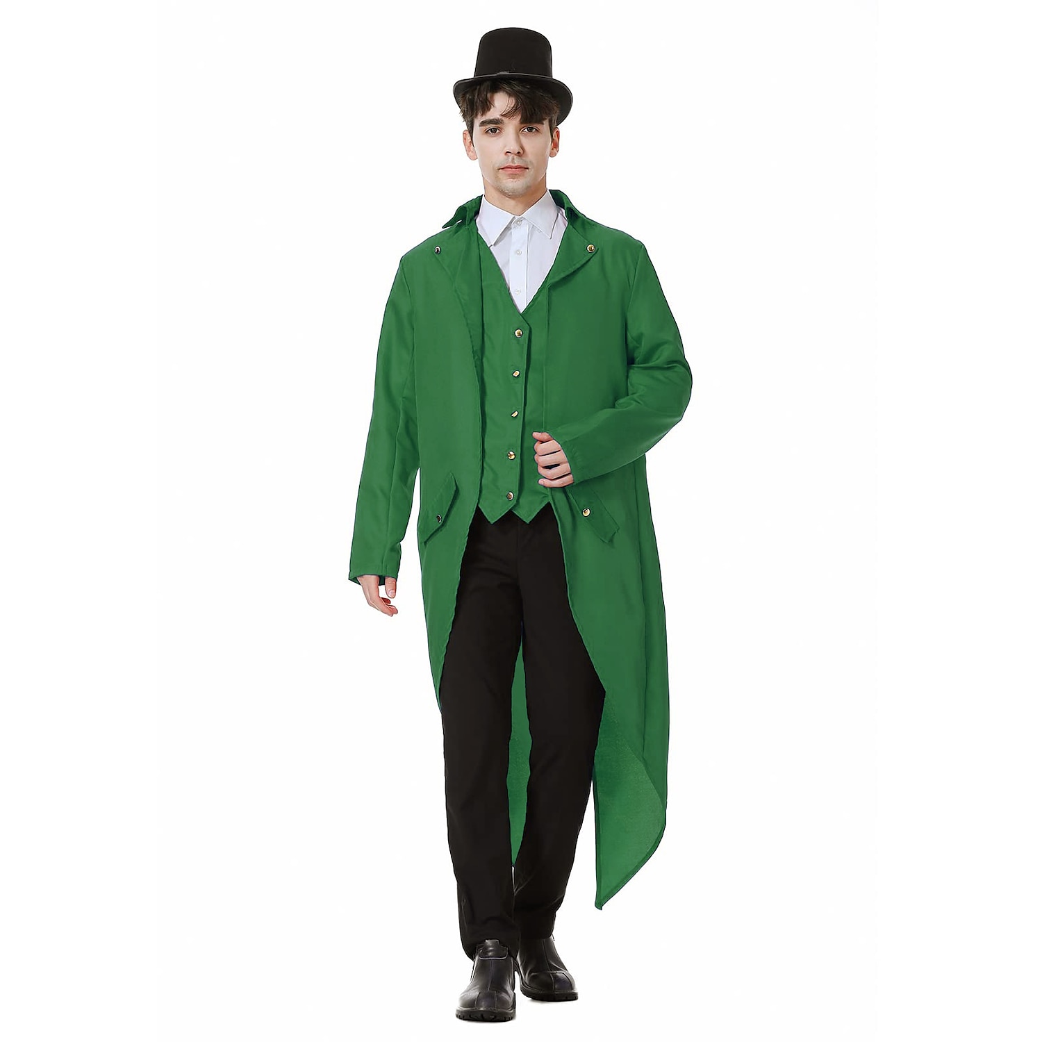 Men's Steampunk Vintage Tailcoat Jacket Medieval Costume Gothic Victorian Halloween Frock Coat 2025 - $29.99 –P14