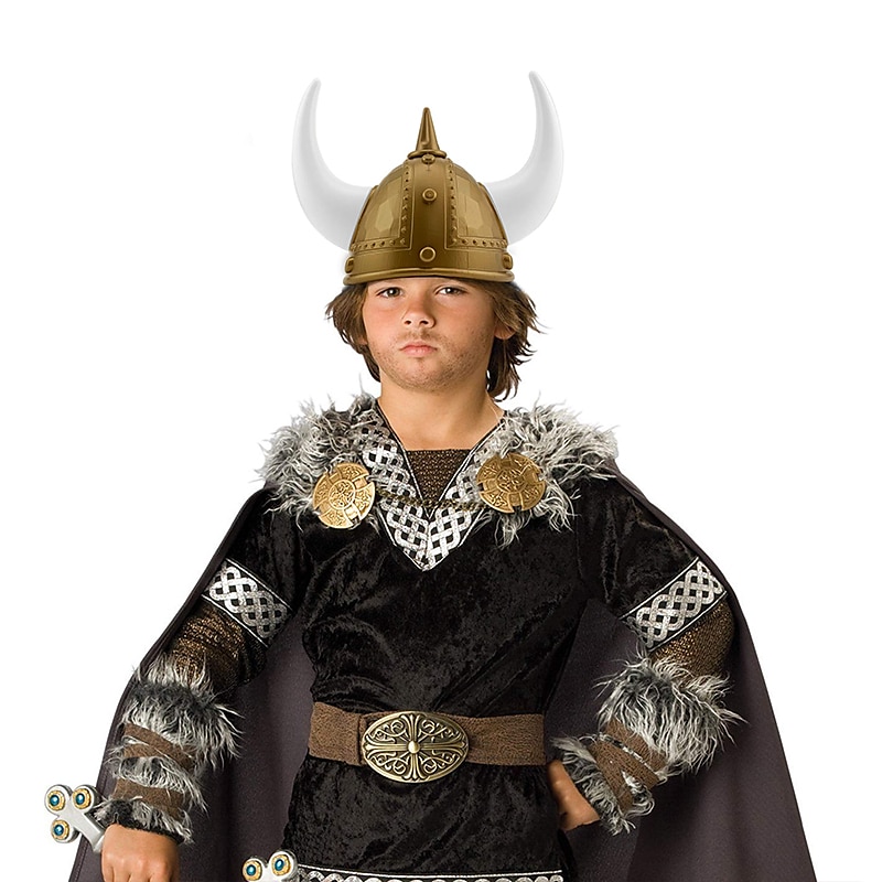 Retro Vintage Mittelalterlich Hut Rüstung Gehörnter Helm Wikinger Unisex Vikinger Halloween Karneval Maskerade Leistung Party LARP Kinder Erwachsene Hut Ganzjahres 2025 - $35.99 –P3
