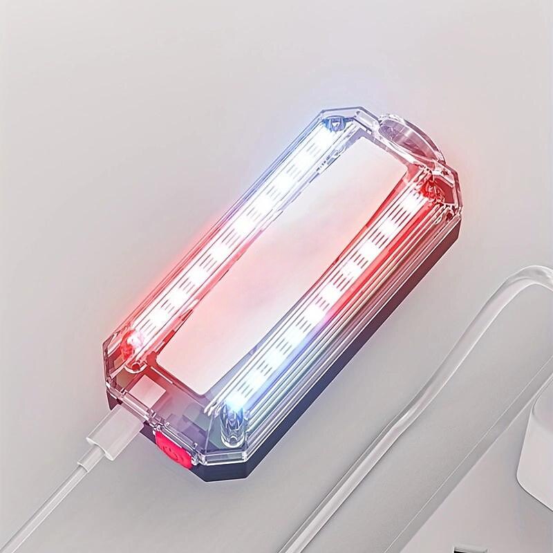 1 Stück 5 W Taschenlampen & Campinglichter Arbeitsscheinwerfer Multi-Funktion Mehrfachnutzung mit Beleuchtungsfunktion Kühles Weiß Rot 3.7 V 20 LED-Perlen 2025 - $21.99 –P3