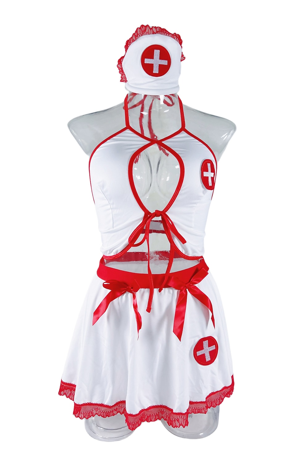 Infermieri / e Halloween Costume Cosplay Minigonna Uniforme Costume Sexy Adulti Per donna Carnevale Mascherata martedì grasso Performance Feste Halloween Costumi di Halloween facili Vestirsi del 2025 a $19.99 –P6