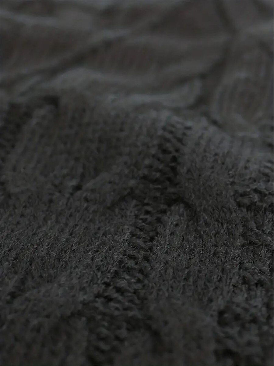 Women's Sweater Vest V Neck Cable Knit Acrylic Oversized Fall Winter Regular Daily Going out Weekend Stylish Casual Soft Sleeveless Solid Color Black Yellow Beige S M L 2023 - US $26.99 –P4
