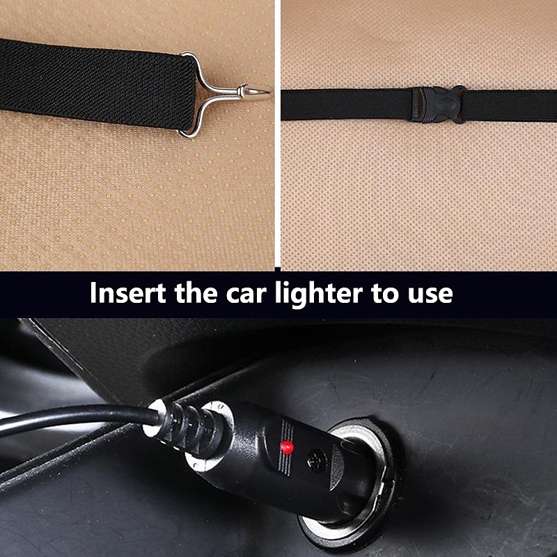 Heated Car Seat Cover, Car Heating Pad, Single Front Passenger Cushion, 12V Cigarette Lighter Heating Pad 2025 - $31.99 –P11