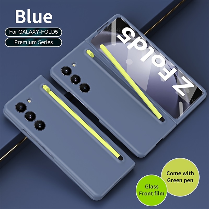 Phone Case For Samsung Galaxy Z Fold 6 Z Fold 5 Z Fold 4 Z Fold 3 Back Cover with Screen Protector Pencil Holder Full Body Protective PC 2025 - $31.99 –P12