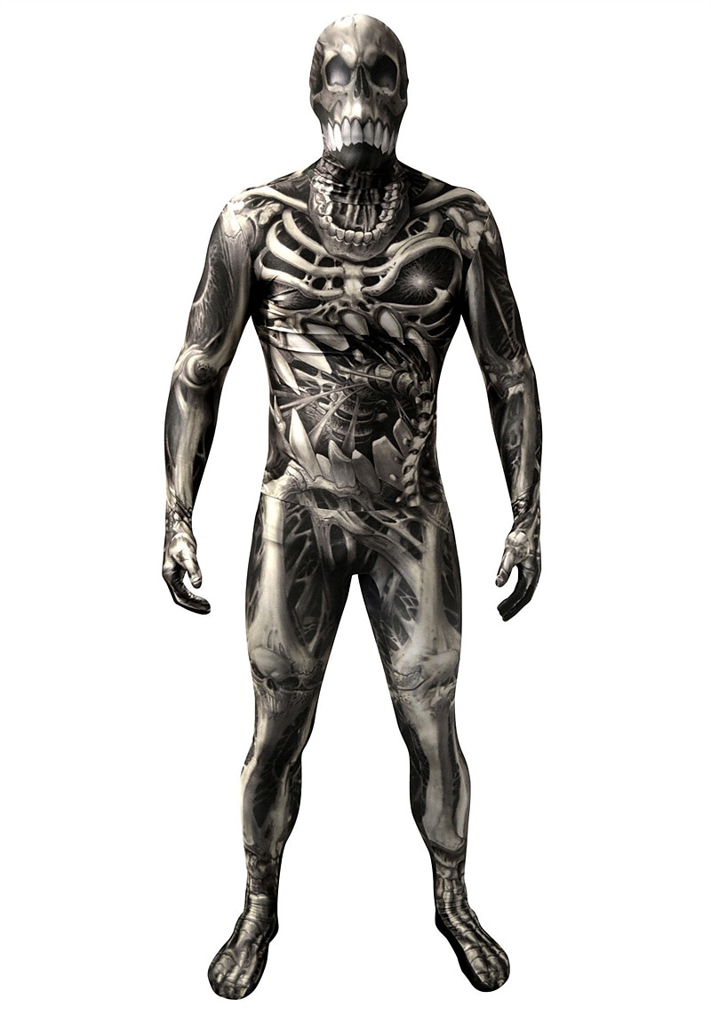 Traje de Cuerpo Completo Traje de cosplay Body Calavera Monstruo Zalgo Cosplay Niños Adulto Hombre Chico Carnaval Mascarada Mardi Gras Fiesta Víspera de Todos los Santos Rendimiento Disfrazarse 2026 - $37.99 –P13