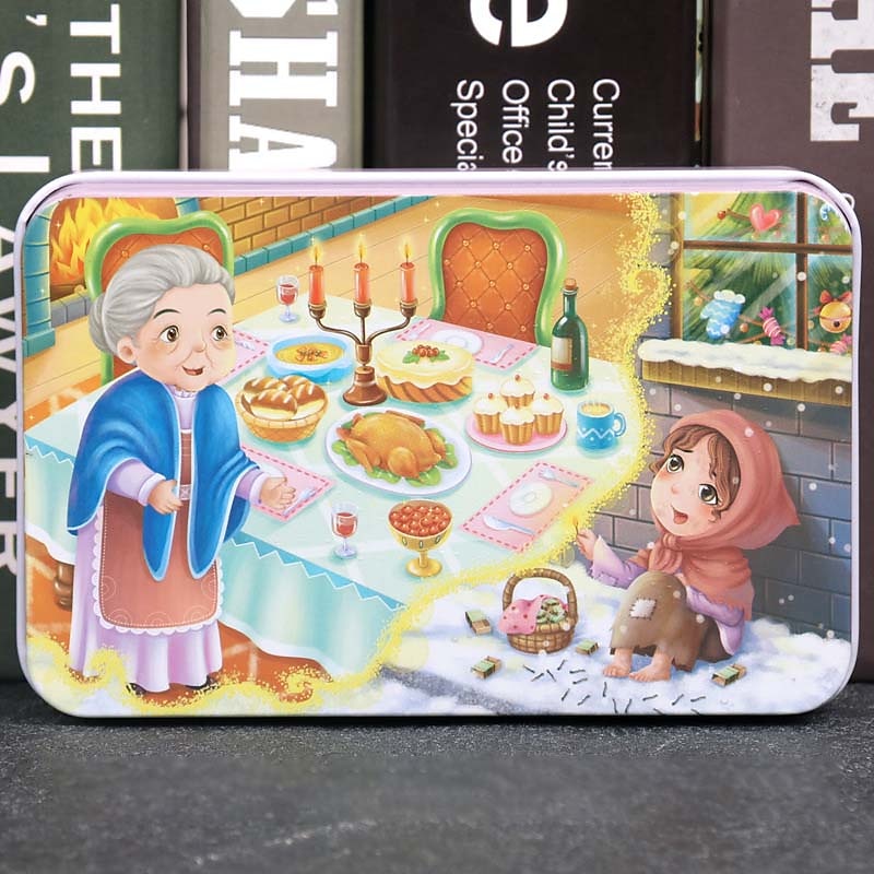 drewniane puzzle puzzle dla dzieci 60 sztuk żelaznego pudełka puzzle dla przedszkola wczesna edukacja drewniane zabawki 2025 - $27.99 –P16