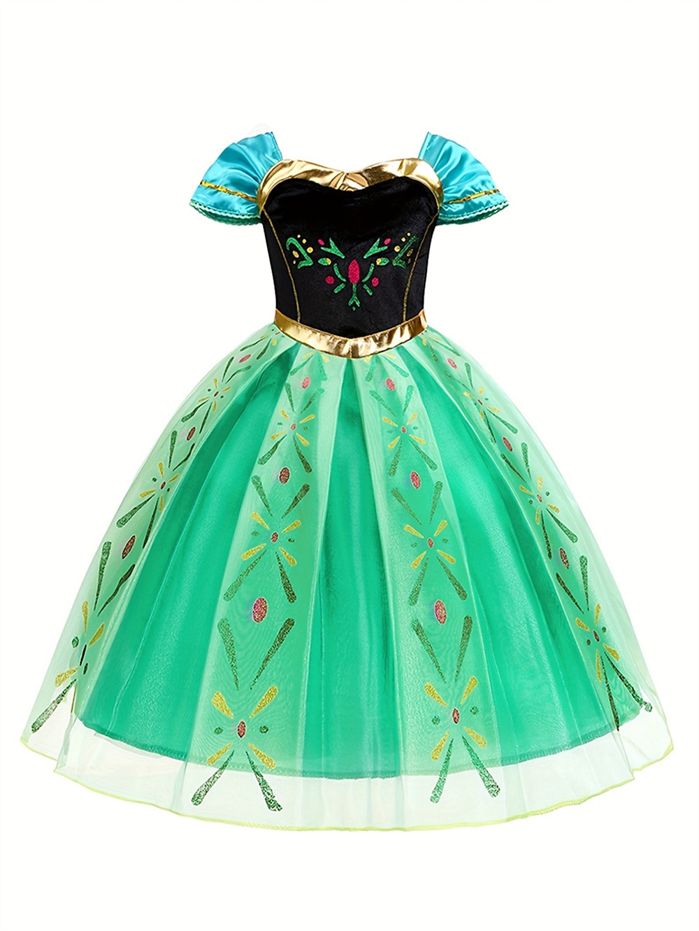 Frozen DinBasme Prințesă Anna Rochie de fete cu flori Costum de petrecere tematică Rochii din tul Cosplay Film Cosplay for Fete Pentru copii Carnaval Mascaradă Nuntă Invitat la nunta 2025 - $33.99 –P3