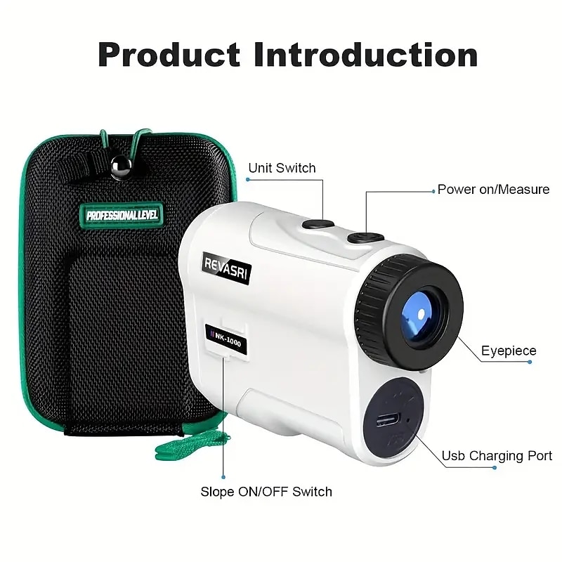 Golf Rangefinder With Slope And Pin Lock Vibration External Slope Switch For Golf Tournament Legal Rangefinders With Rechargeable Battery 1000YDS Laser Range Finder 2025 - $205.29 –P4