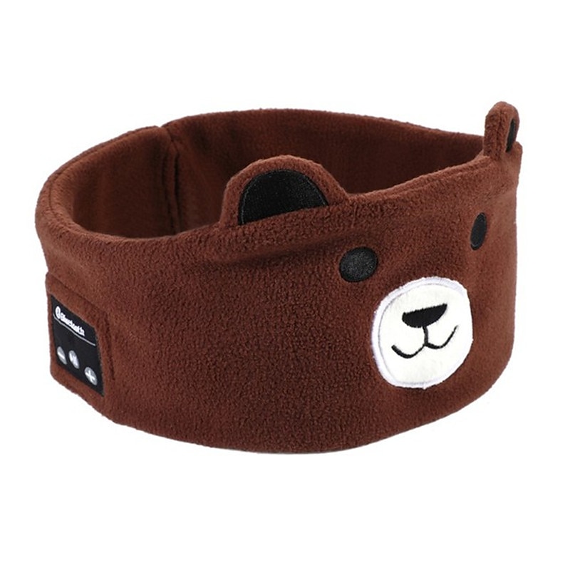 Cuffie wireless musicali morbide e elastiche per bambini cuffie per animali da sonno mascherina per occhi Bluetooth V5.0 cuffie con fascia del 2025 a $21.99 –P7