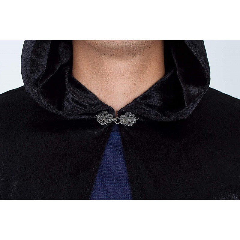 Retro Středověké Punková gotika plášť s kapucí Ren Faire Čerodějnice Čaroděj Viking Unisex Keltské Viking Fantazie předvečer Všech svatých Karneval Výkon Párty Plesová maškaráda Dospělé Přehoz Cel 2025 - $29.99 –P5