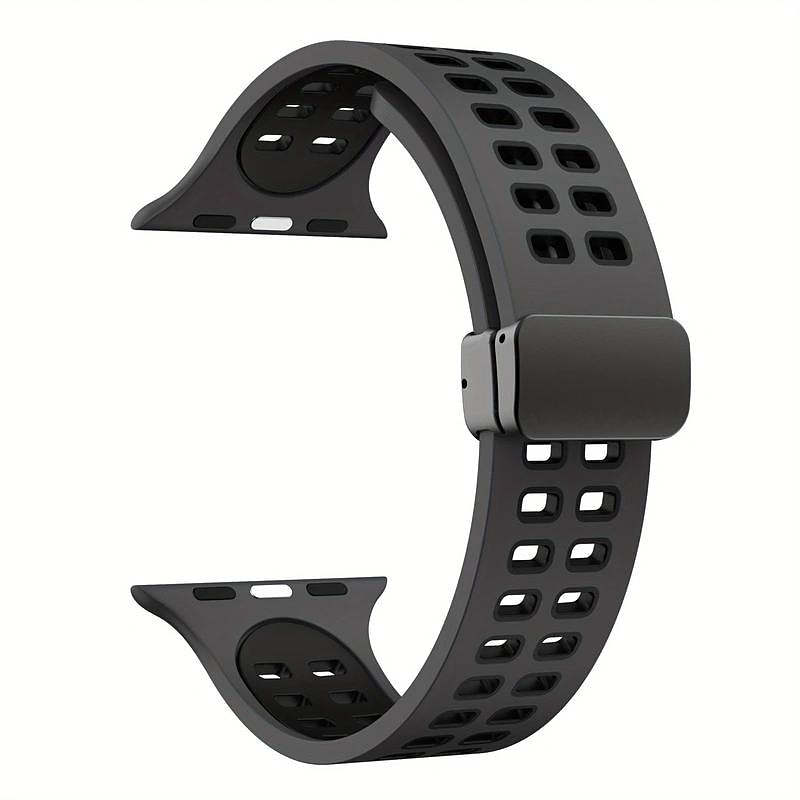 Bracelets de montre intelligente pour Apple Watch 44 mm 40 mm 49 mm 38 mm 45 mm 41 mm 42 mm bracelet en silicone bicolore sport pour femme + bracelet de remplacement à fermoir en D magnétique pour de 2025 ? $13.99 –P9