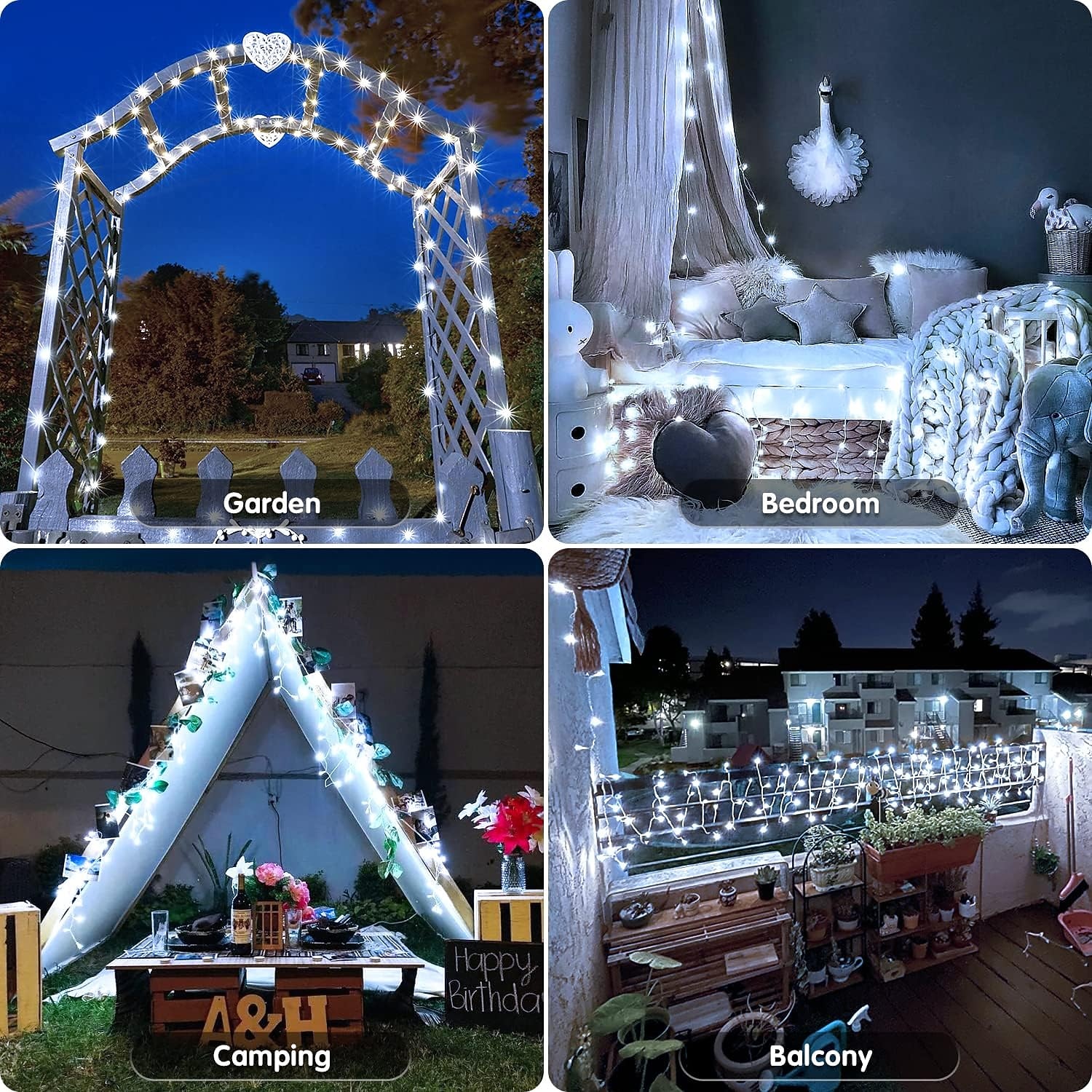 Halloween Noël boîte à piles étanche guirlande lumineuse 8 fonctions télécommande intérieure et extérieure cour jardin décoration de mariage lumière 4m-30leds/6.5m-50leds/10m-100leds de 2025 ? $15.99 –P3
