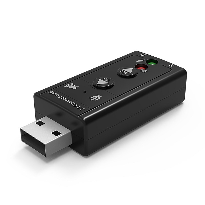 Высококачественный мини-USB 2,0 микрофон 7,1 звуковая дорожка динамик аудио гарнитура микрофон 3,5 мм разъем преобразователь 3D аудио звуковая карта адаптер для ноутбука 2025 - $8.99 –P9