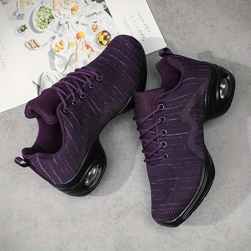 tênis de dança de malha leve femininos – sapatos de jazz respiráveis com cadarço para fitness, zumba e dança hip-hop de 2025 por $34.99 –P13
