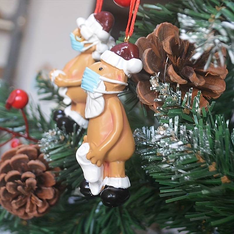 Weihnachten lustiger nackter Weihnachtsmann hängender Anhänger für Zuhause  2023 Silvesterdekorationen Weihnachtsmann Baum Harz Navidad Geschenke 2024  - $4.99