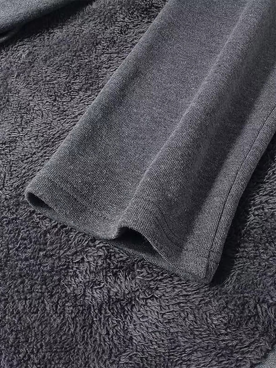Robe casual Robe d'hiver Robe en coton et lin Femme robe longue Patchwork Fendu Extérieur du quotidien Sortie Actif Mode Col Roulé manche longue 2023 Ample Noir Gris M L XL XXL de 2025 ? $38.99 –P7