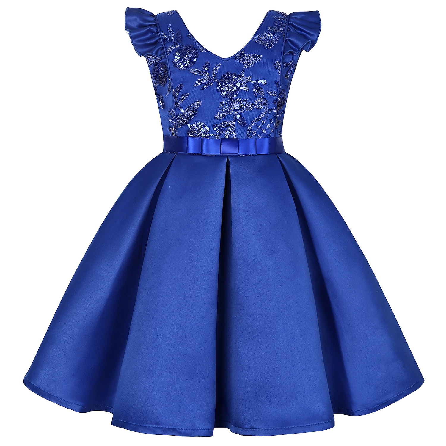 Kids Girls' Party Dress Solid Color Sleeveless Formal Performance Wedding Lace Adorable Daily Beautiful Cotton Midi Party Dress Floral Embroidery Dress Flower Girl's Dress Summer Spring Fall 3-10 2025 - $28.99 –P5