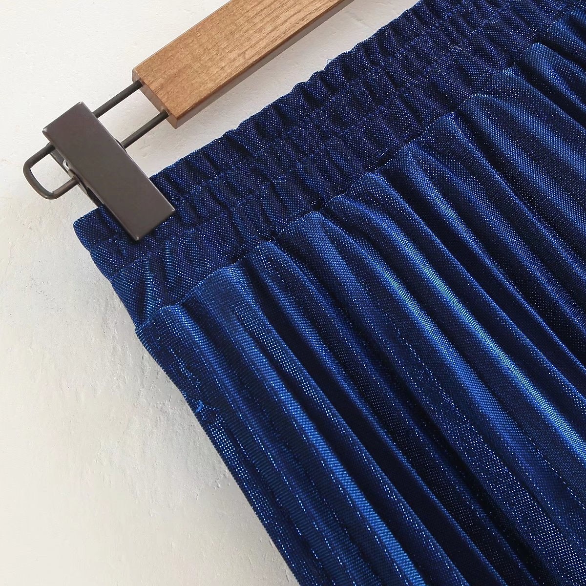 Pentru femei Fustă Linie A Leagăn Fusta lunga Elegant Modă Maxi Talie Înaltă Fuste Mată Plisată Stradă Zilnic Argintiu Roșu Vin Negru Auriu Iarnă Amestec Bumbac Catifea 2025 - $31.99 –P18