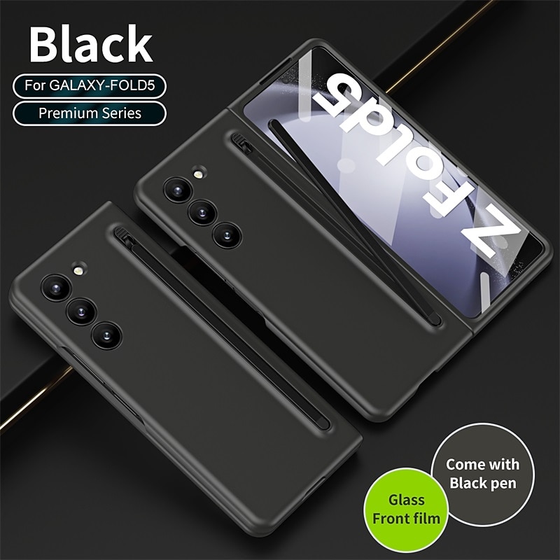 Phone Case For Samsung Galaxy Z Fold 6 Z Fold 5 Z Fold 4 Z Fold 3 Back Cover with Screen Protector Pencil Holder Full Body Protective PC 2025 - $31.99 –P16