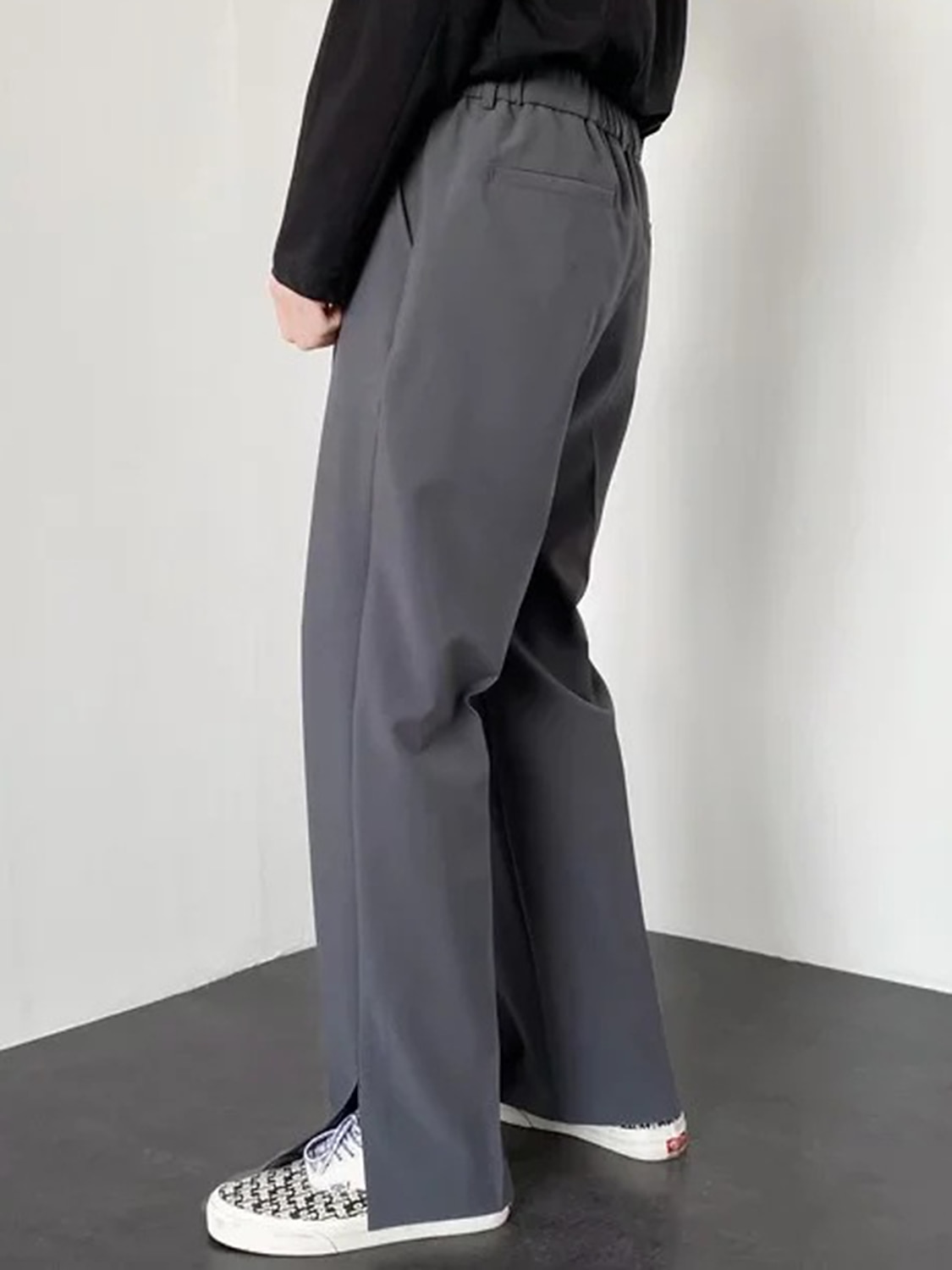 Pánské Oblekové Kalhoty Oblek Kalhoty Kapsy Elastický pas Bez vzoru Pohodlné Prodyšné Venkovní Denní Jdeme ven Módní Na běžné nošení Černá Vodní modrá 2026 - $30.99 –P6