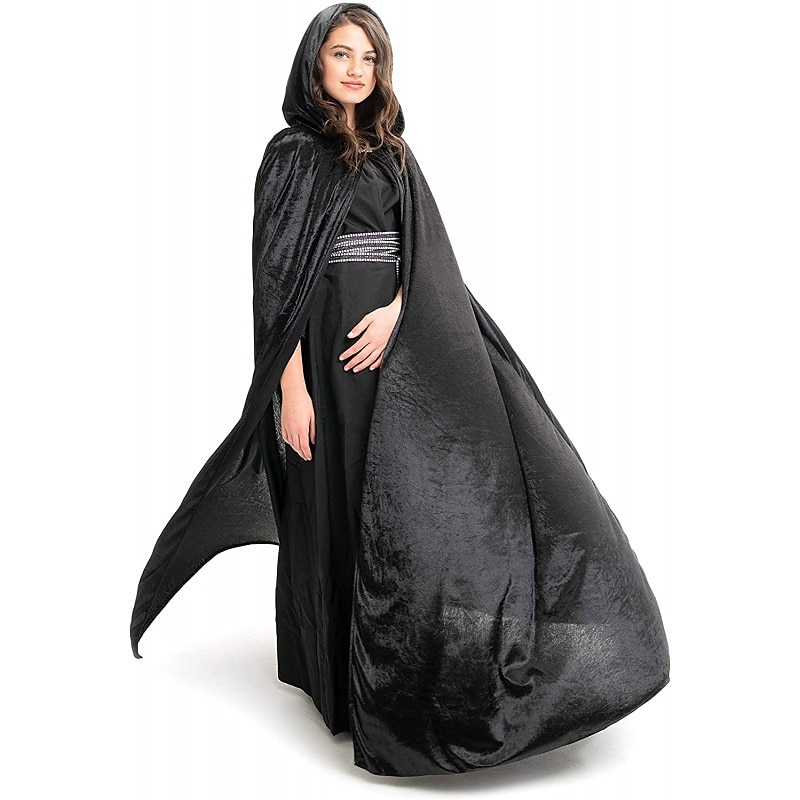 Retro Středověké Punková gotika plášť s kapucí Ren Faire Čerodějnice Čaroděj Viking Unisex Keltské Viking Fantazie předvečer Všech svatých Karneval Výkon Párty Plesová maškaráda Dospělé Přehoz Cel 2025 - $29.99 –P3