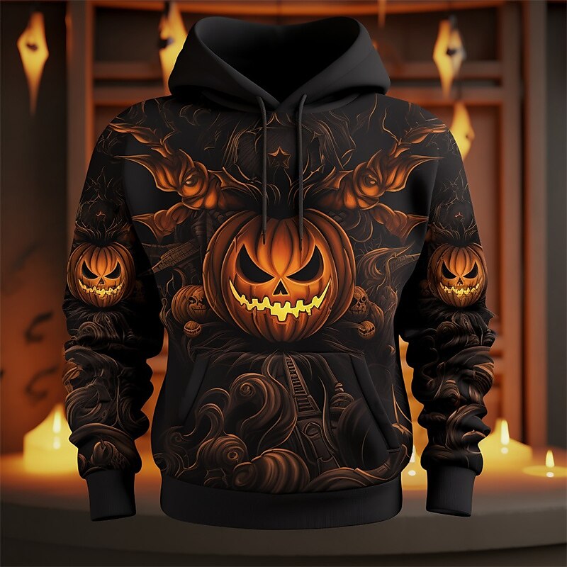 Per uomo Zucca Stampe astratte Felpa con cappuccio Felpe Felpa Felpa con cappuccio Manica lunga Felpa con cappuccio Con cappuccio Giornaliero Stampa 3D Halloween Per eventi Per uscire Nero Arancione del 2025 a $31.99 –P5