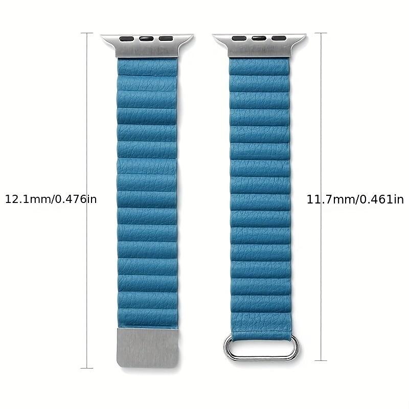 Συμβατό με Ζάντα ρολογιού Apple Watch 38mm 40mm 41mm 42mm 44mm 45mm 49mm Μεταλλικό κούμπωμα Γυναίκες άνδρες Δέρμα Ανταλλακτικό λουράκι ρολογιού για iwatch Ultra 2 Series 9 8 7 SE 6 5 4 3 2 1 2025 - $21.99 –P2