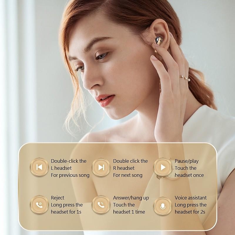 M46 TWS Bluetooth 5.3 Earphone with Mic Wireless Headphones HiFi Stereo Ear Buds Noise Reduction Headset with Exquisite Wood Grain Charging Case 2025 - $12.99 –P11