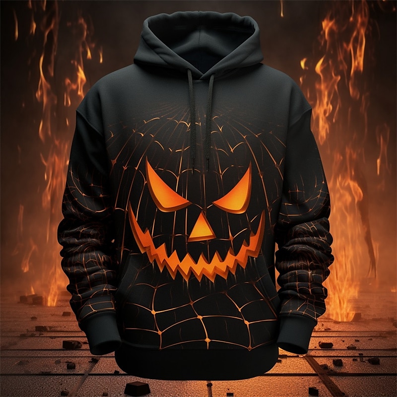 Per uomo Zucca Stampe astratte Felpa con cappuccio Felpe Felpa Felpa con cappuccio Manica lunga Felpa con cappuccio Con cappuccio Giornaliero Stampa 3D Halloween Per eventi Per uscire Giallo scuro del 2025 a $31.99 –P5
