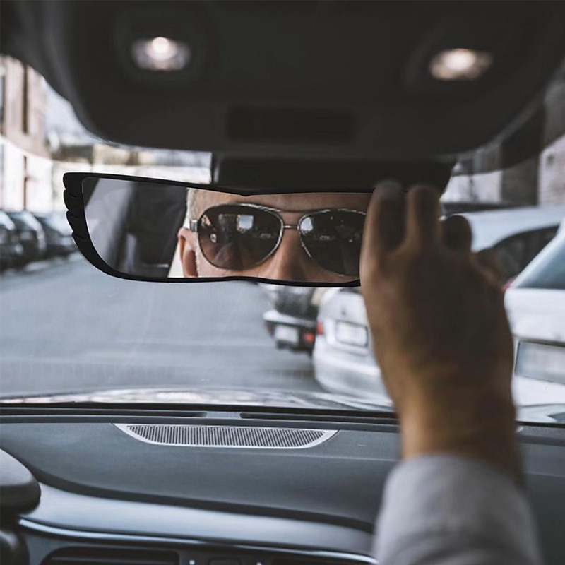 StarFire 1pc Car Wide Angle Rearview Mirror Curved Interior Large Field Of View Inside Mirror Blind Area Auxiliary Mirror 2025 - $17.99 –P9