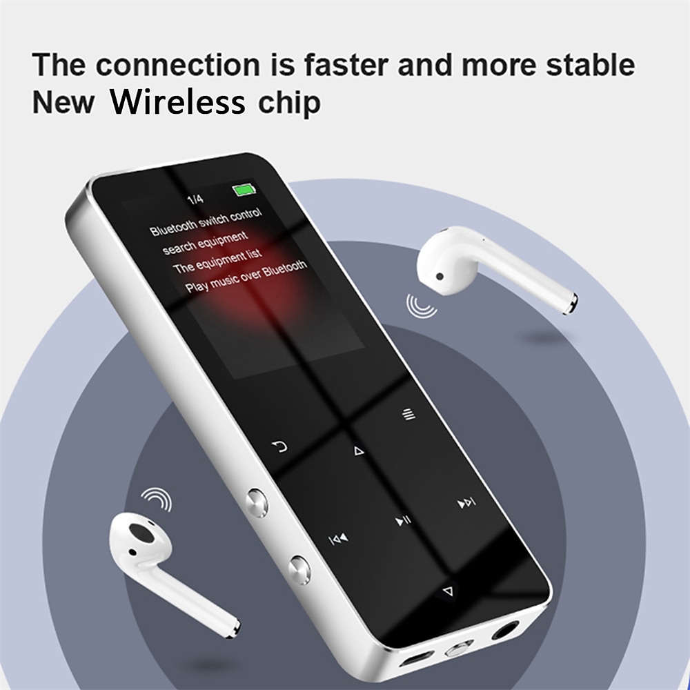 Q8 Met Bluetooth 5.0 MP3 Speler Full 1.8 inch Touch Screen 4GB 8GB 16GB 32GB MP4 Player Muziekspeler Met Ingebouwde Speaker Fm Radio Recorder 2025 - $34.99 –P15