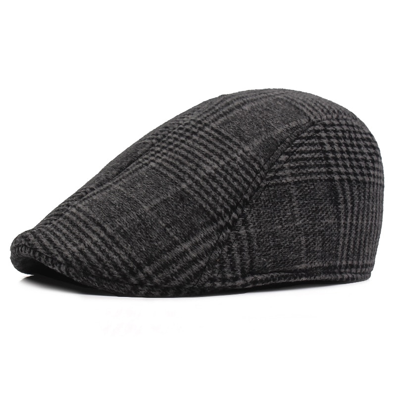 Pánské PLacatá čepice Tweed Cap Světle šedá Tmavě šedá Bavlna Šik ven stylové Móda 20. let Venkovní Denní Jdeme ven Mříž Teplý 2026 - $16.99 –P7
