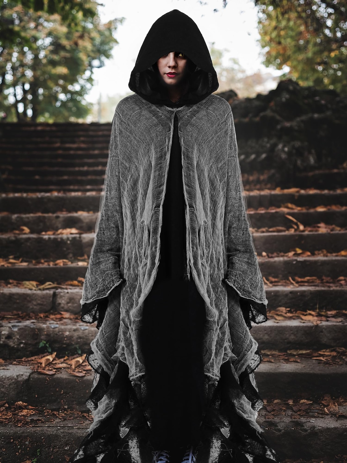 Duch Smrtka Cosplay kostým Kostým na Večírek plášť s kapucí Dospělé Pánské Dámské Úbory Strašidelný kostým Výkon Párty předvečer Všech svatých Plesová maškaráda Mardi Gras Jednoduchý karnevalov 2025 - $45.99 –P6