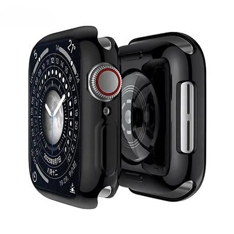 Совместим с Apple Watch Series 8 7 45mm / Series 8 7 41mm / Series 6 5 4 SE 44mm / Series 6 5 4 SE 40mm / Series 3 2 1 42mm Все вокруг защитное Защита от удара ТПУ Часы Крышка 2025 - $6.99 –P12