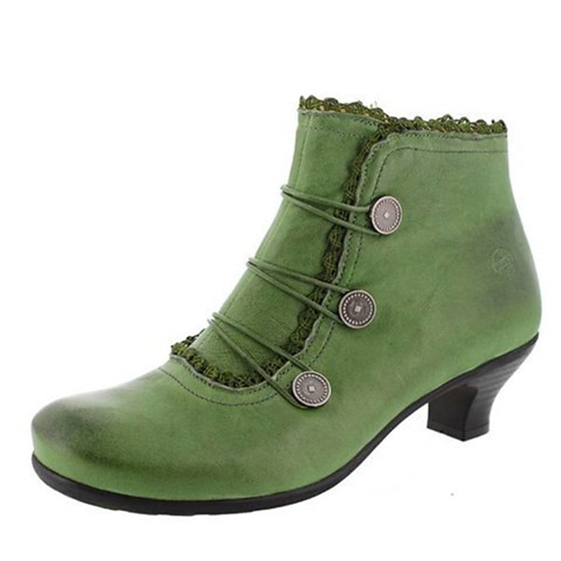 Women's Victorian Black Lace-Trimmed Button Ankle Boots - Perfect for Vintage Themed Events and Casual Elegance 2025 - $42.99 –P14