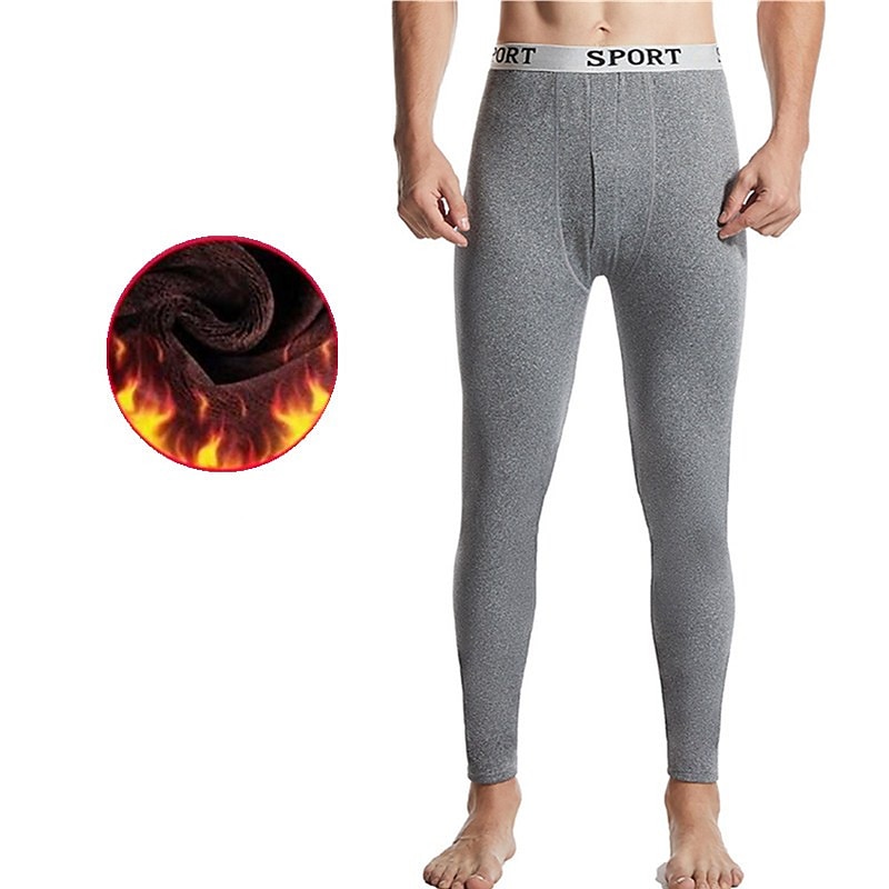 Men's Long Johns Thermal Underwear Thermal Pants Plain Stylish Casual Comfort Home Daily Cotton Comfort Pant Summer Spring Black White 2025 - $8.99 –P3