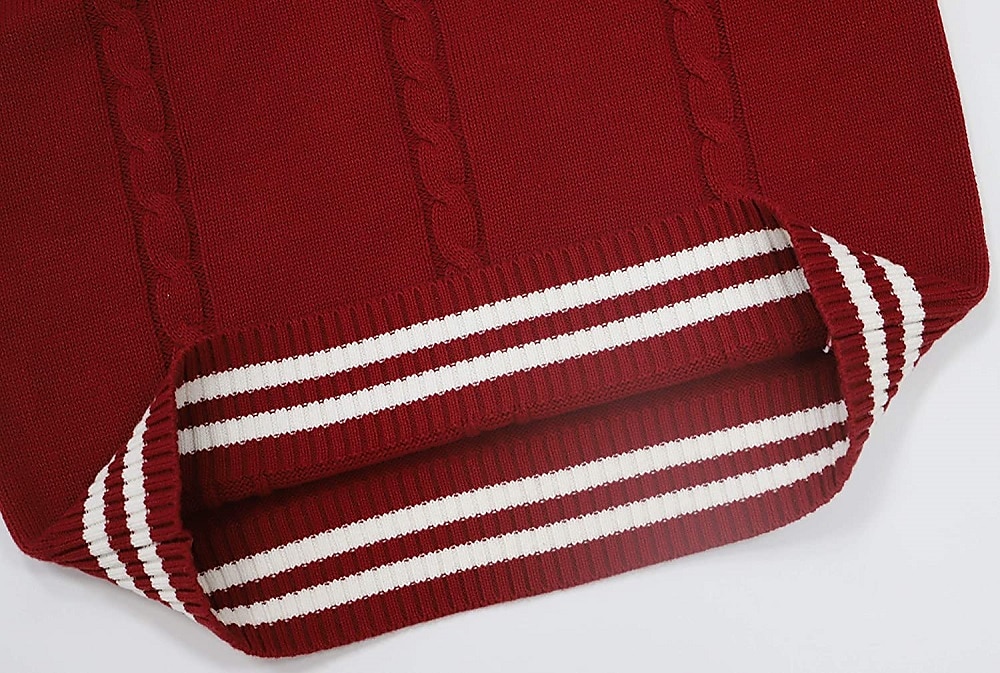Women's Sweater Vest Pullover Sweater Jumper V Neck Ribbed Knit Acrylic Stripe Lantern Sleeve Summer Spring Fall Regular Home Daily Stylish Casual Soft Long Sleeve Geometric Color Block Black White 2023 - US $25.99 –P6