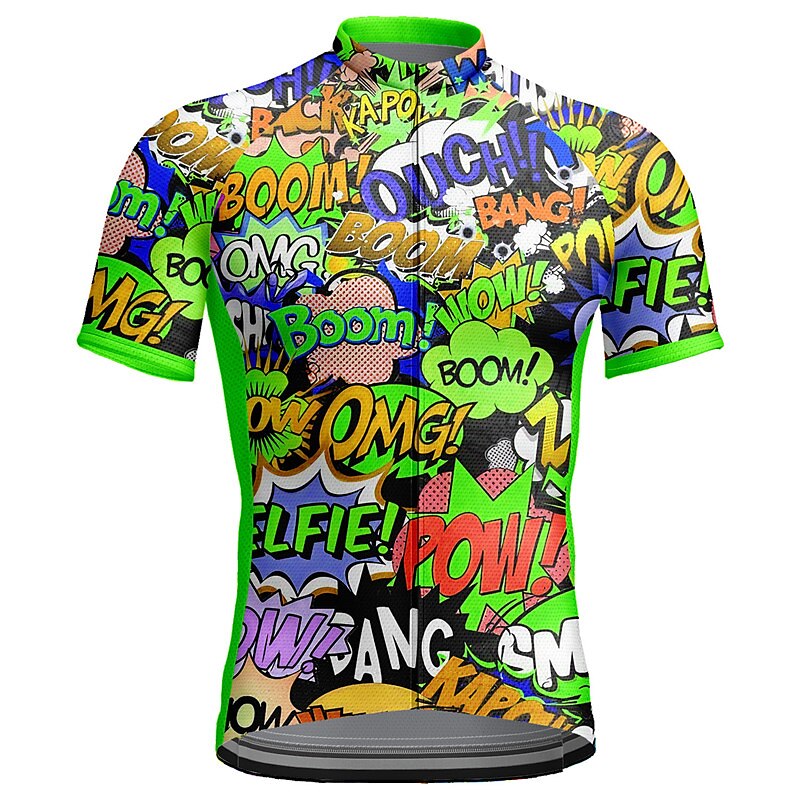 Herr Cykeltröja Kortärmad Cykel Överdelar med 3 bakfickor Bergscykling Vägcykling Andningsfunktion Snabb tork Fuktabsorberande Reflexremsa Gul Röd Blå Grafisk Polyester sporter Kläder 2025 - $28.99 –P8