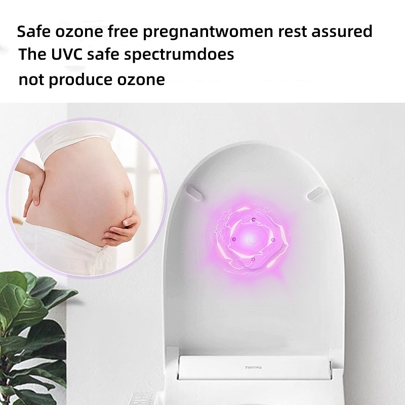 Toilet Deodorizer With Incense Home Generation Mini Air Purifier LED Ultraviolet Toilet Disinfection Lamp Uvc Germicidal Lamp 2025 - $15.99 –P2