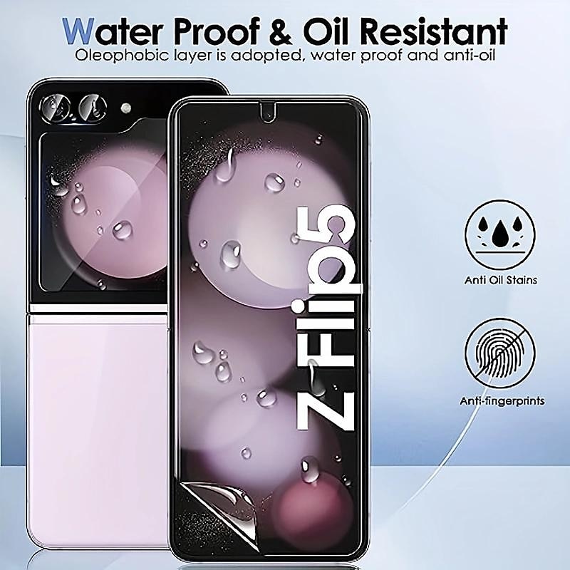 1 Set Screen Protector Back Screen Protector For Samsung Galaxy Z Flip 5 Tempered Glass TPU Hydrogel TPU 9H Hardness Anti Bubbles Anti-Fingerprint High Definition Ultra Thin 2025 - $10.99 –P6
