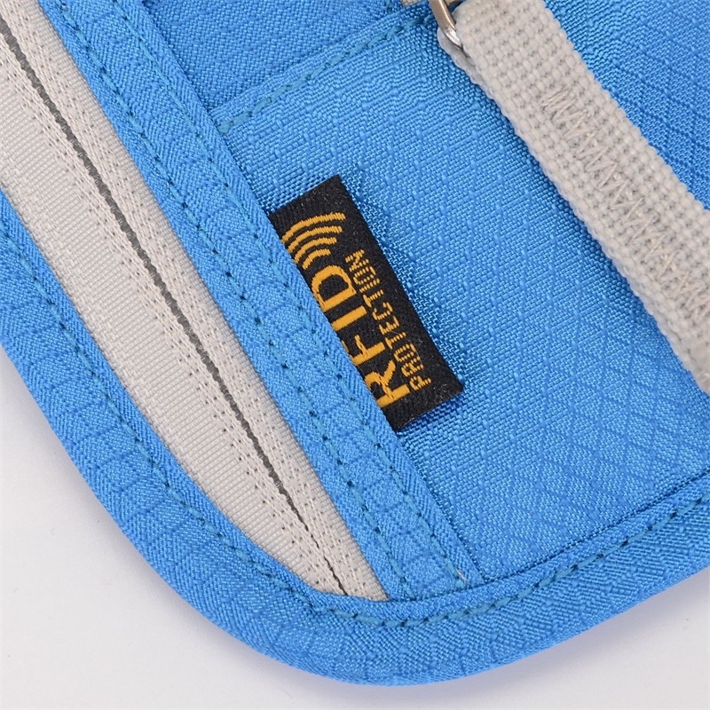 מחזיק דרכון חסימת rfid נסיעות ארנק כרטיס תיק shileding neck pouch security protect רצועה מותאמת תיק faraday 2025 - $14.99 –P10