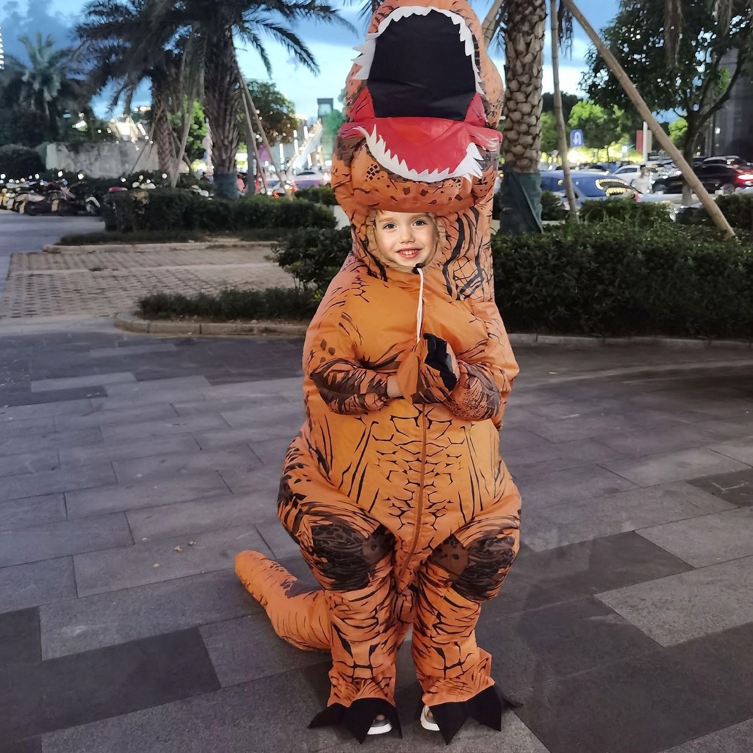 Dinosaurus předvečer Všech svatých Kostým na Večírek Nafukovací kostým Karnevalový kostým Legrační kostým Dětské Dospělé Pánské Dámské Chlapecké předvečer Všech svatých Plesová maškaráda Výkon Párty 2025 - $85.99 –P4
