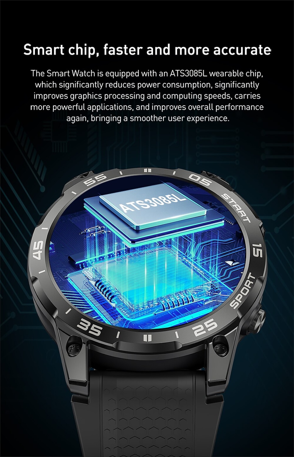 Военные GPS Умные часы для мужчин 1.43 AMOLED экран Частота сердечных сокращений Водонепроницаемость IP68 Совместим с Android iOS 2025 - $87.99 –P5